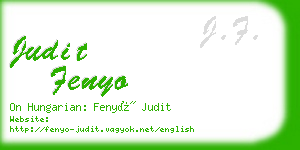 judit fenyo business card